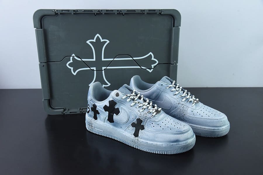 Pronta Entrega - Air Force 1 Chrome Hearts (Custom) Special Box
