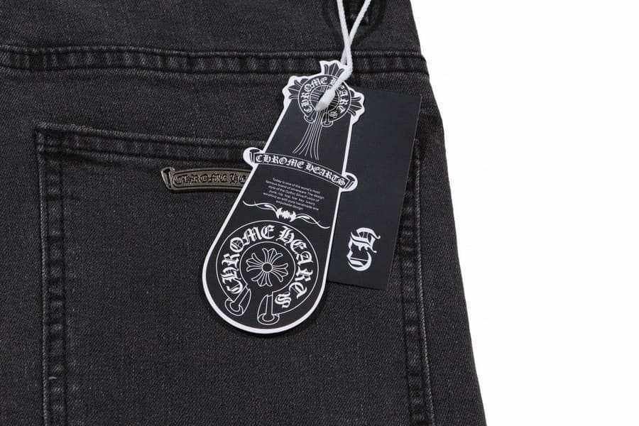 Calça Chrome Hearts Jeans Cross Patches Black