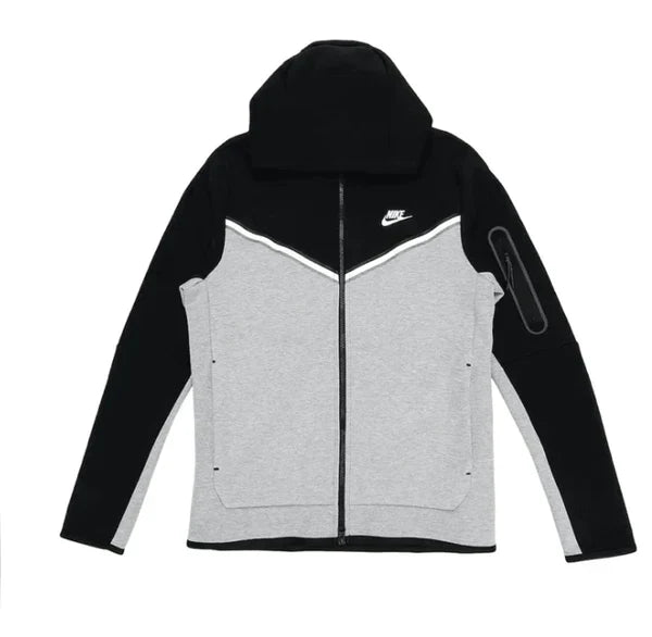 Pronta Entrega - Jaqueta Nike Tech Fleece Preta e Cinza