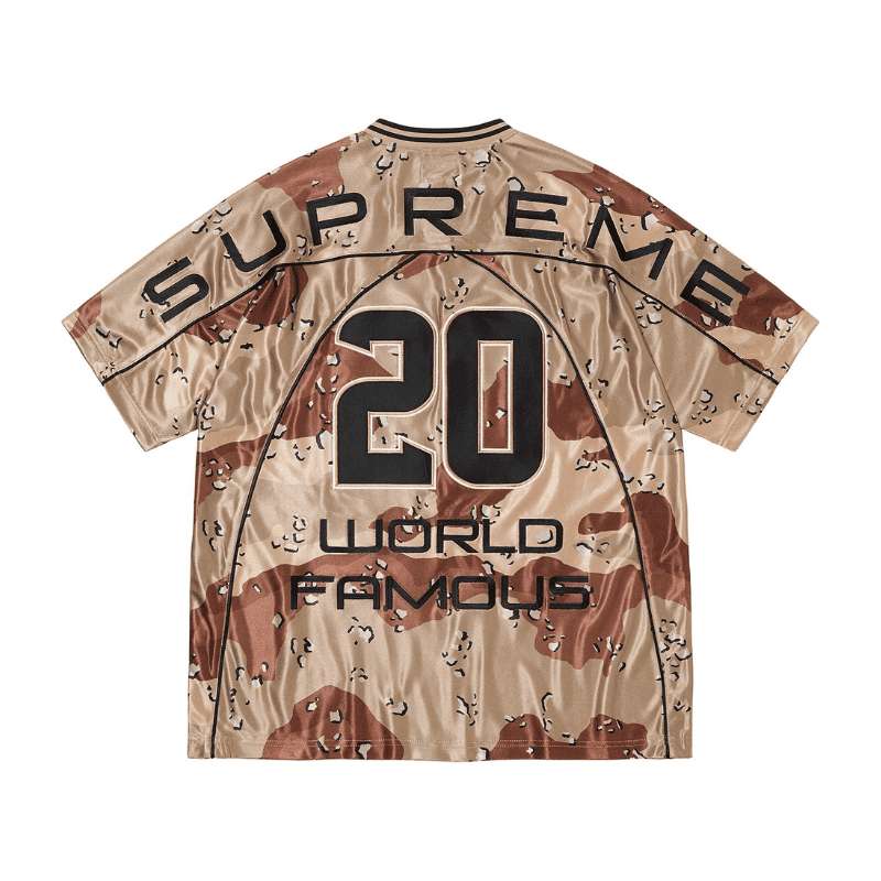Camiseta Supreme Paneled Jersey Chocolate Camo