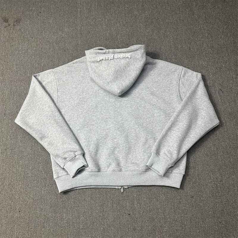 Moletom Broken Planet Zip Up Grey