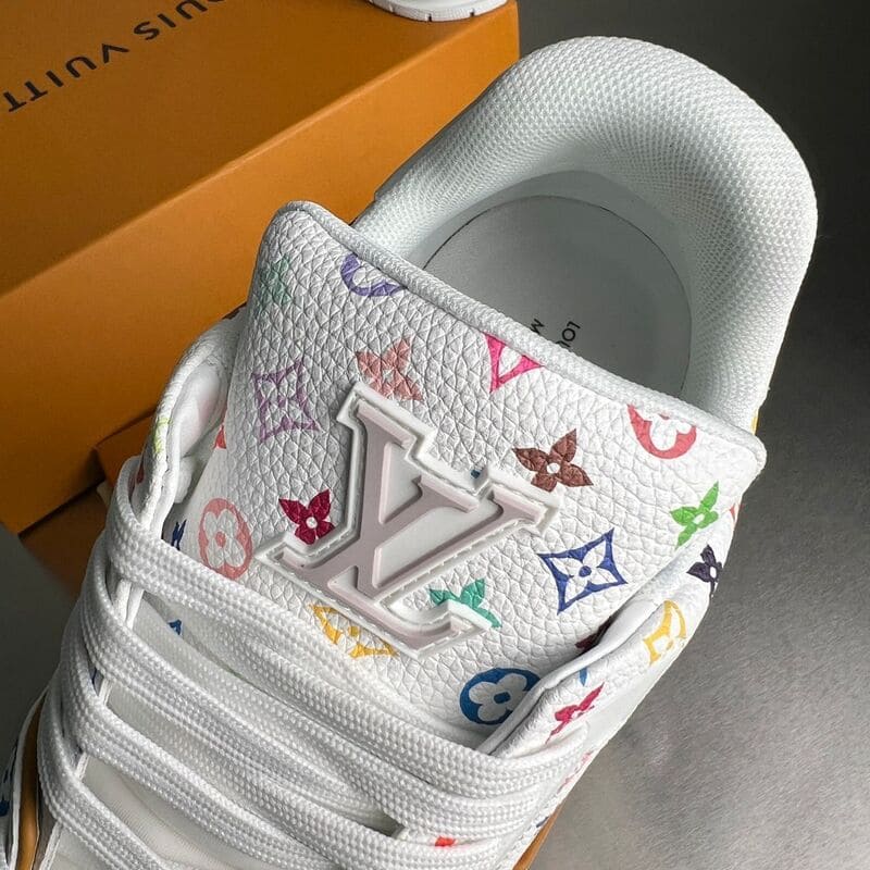 Louis Vuitton LV Trainer x Takashi Murakami White