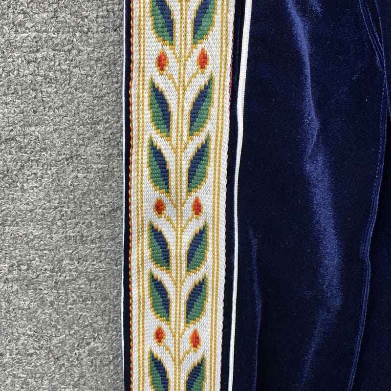 Conjunto Casablanca Veludo Logo Azul