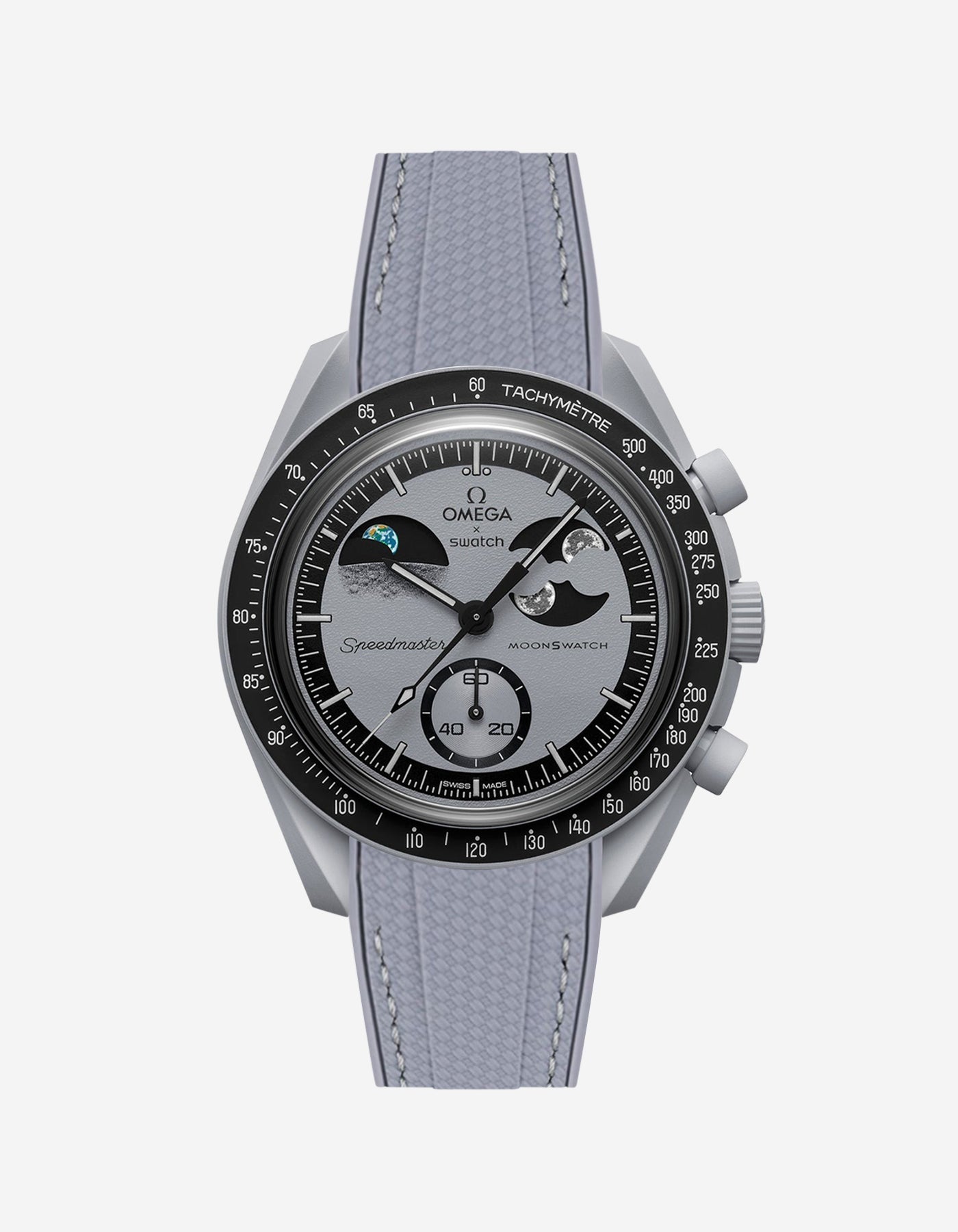 MoonSwatch Mission To EarthPhase Watch (Rubber Strap)