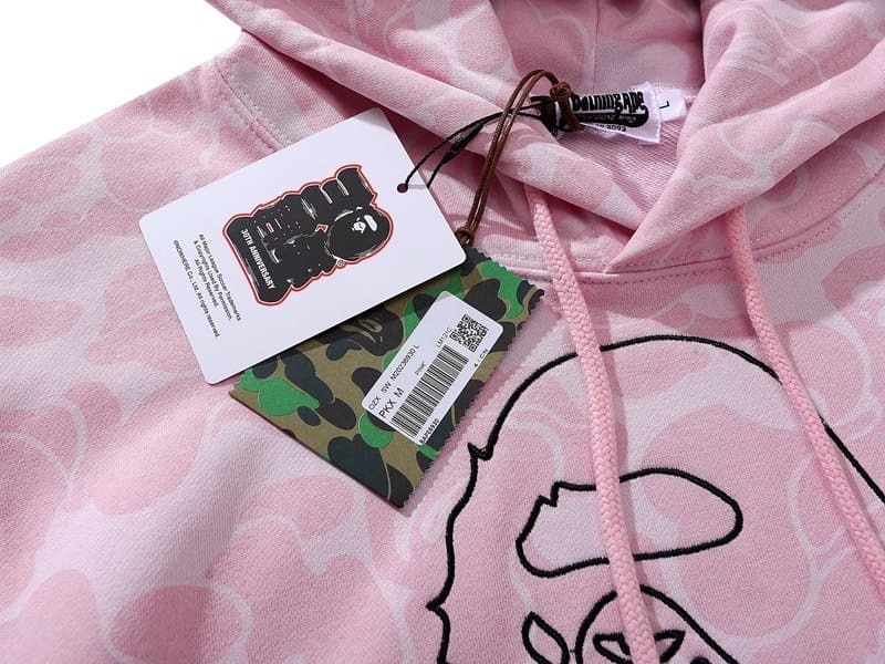 Moletom Bape x Inter Miami Camo Rosa