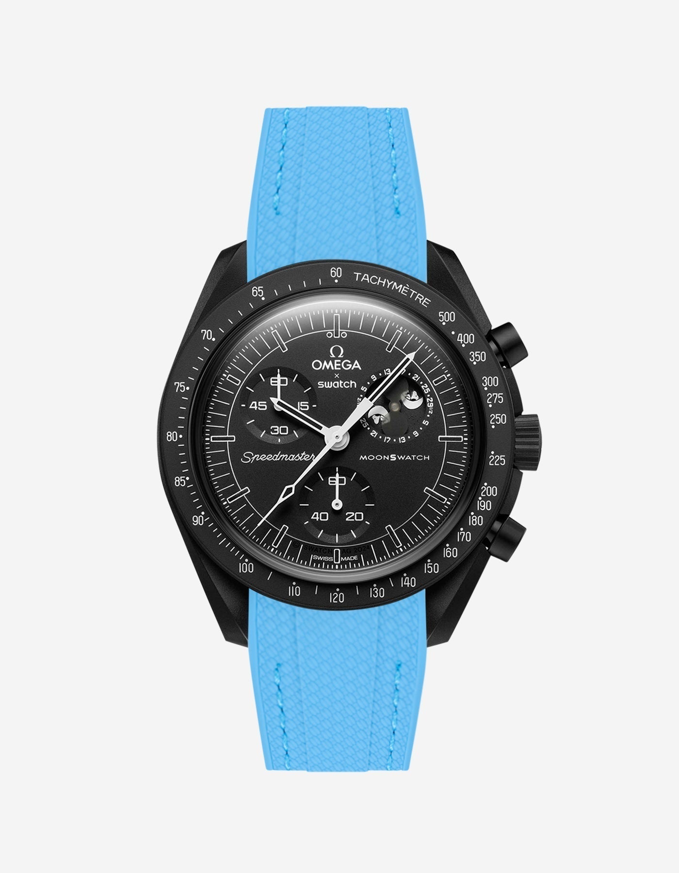 MoonSwatch Mission for The Moonphase - New Moon (Rubber Strap)