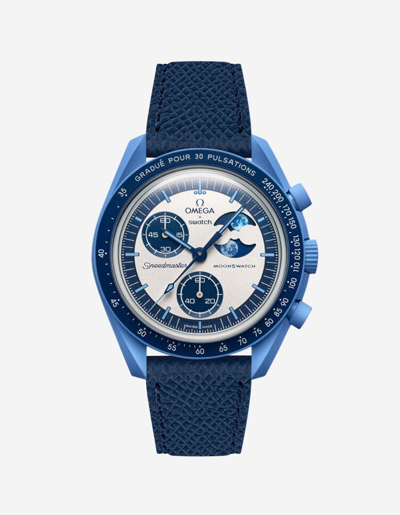 Mission to the Super Blue Moonphase (Leather Strap)