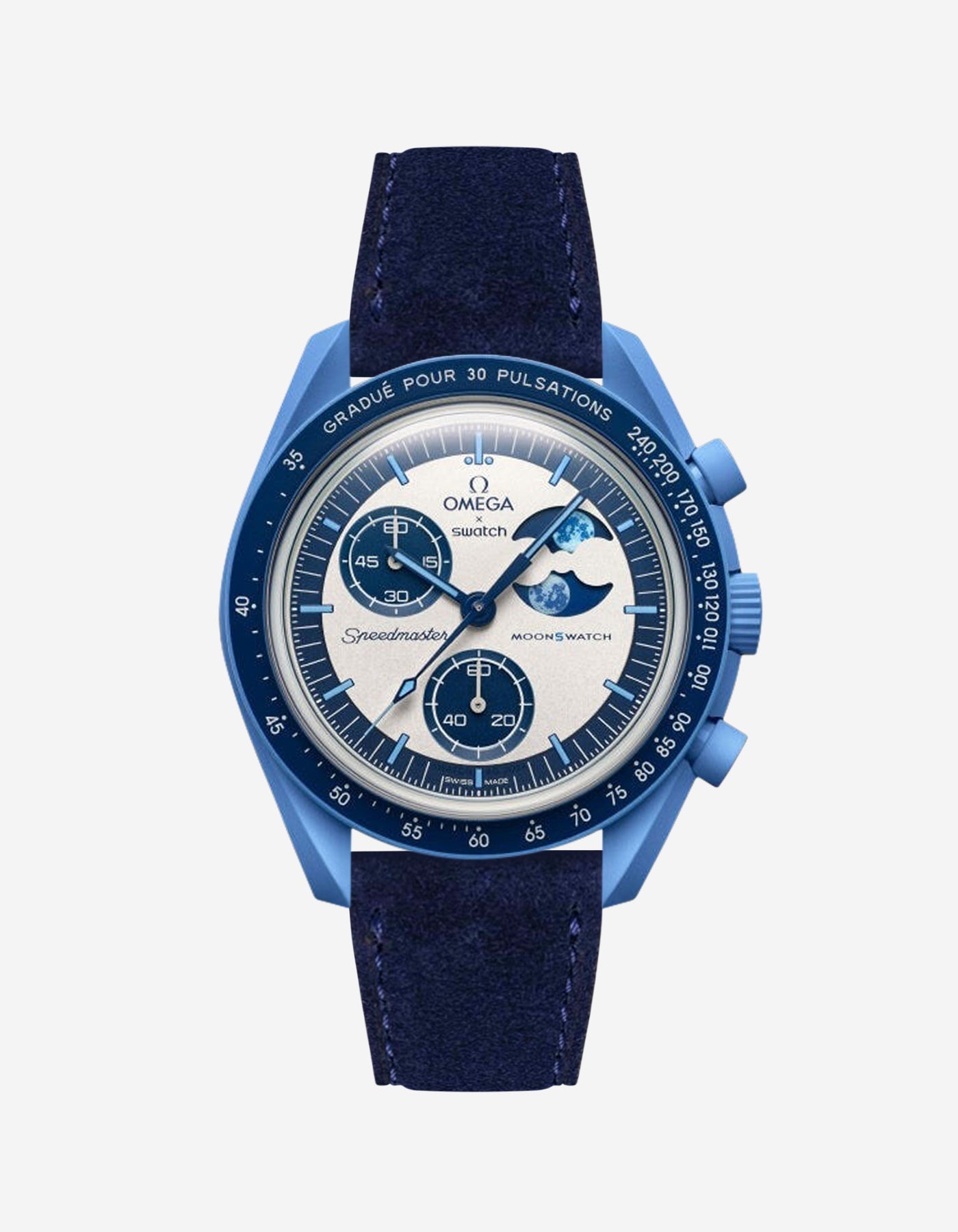 Mission to the Super Blue Moonphase (Leather Strap)
