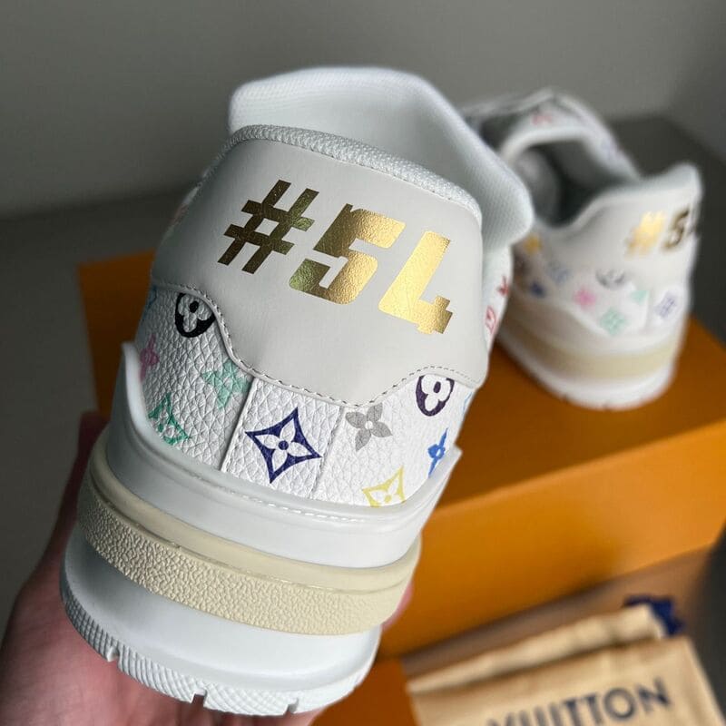 Louis Vuitton LV Trainer x Takashi Murakami White