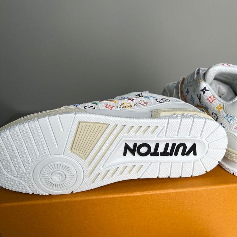 Louis Vuitton LV Trainer x Takashi Murakami White