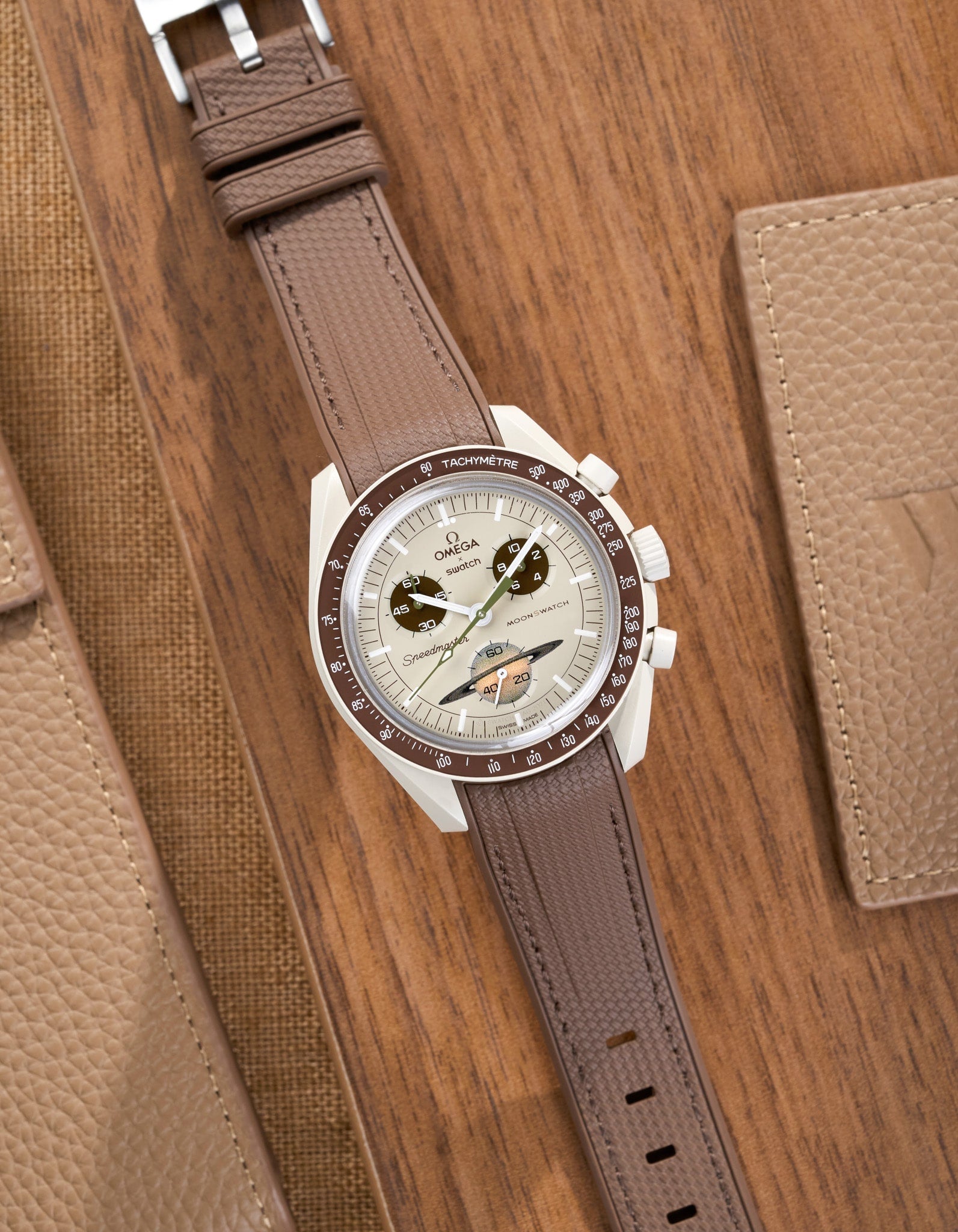 Curved Vertech Rubber Strap - Brown