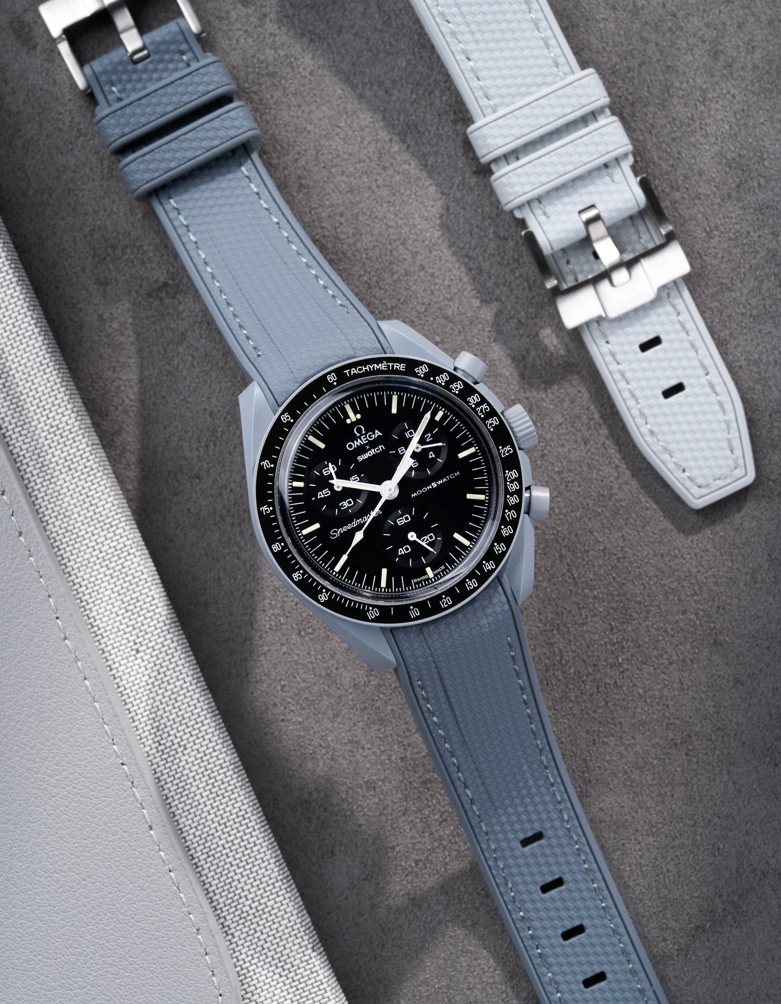 Curved Vertech Rubber Strap - Dark Gray