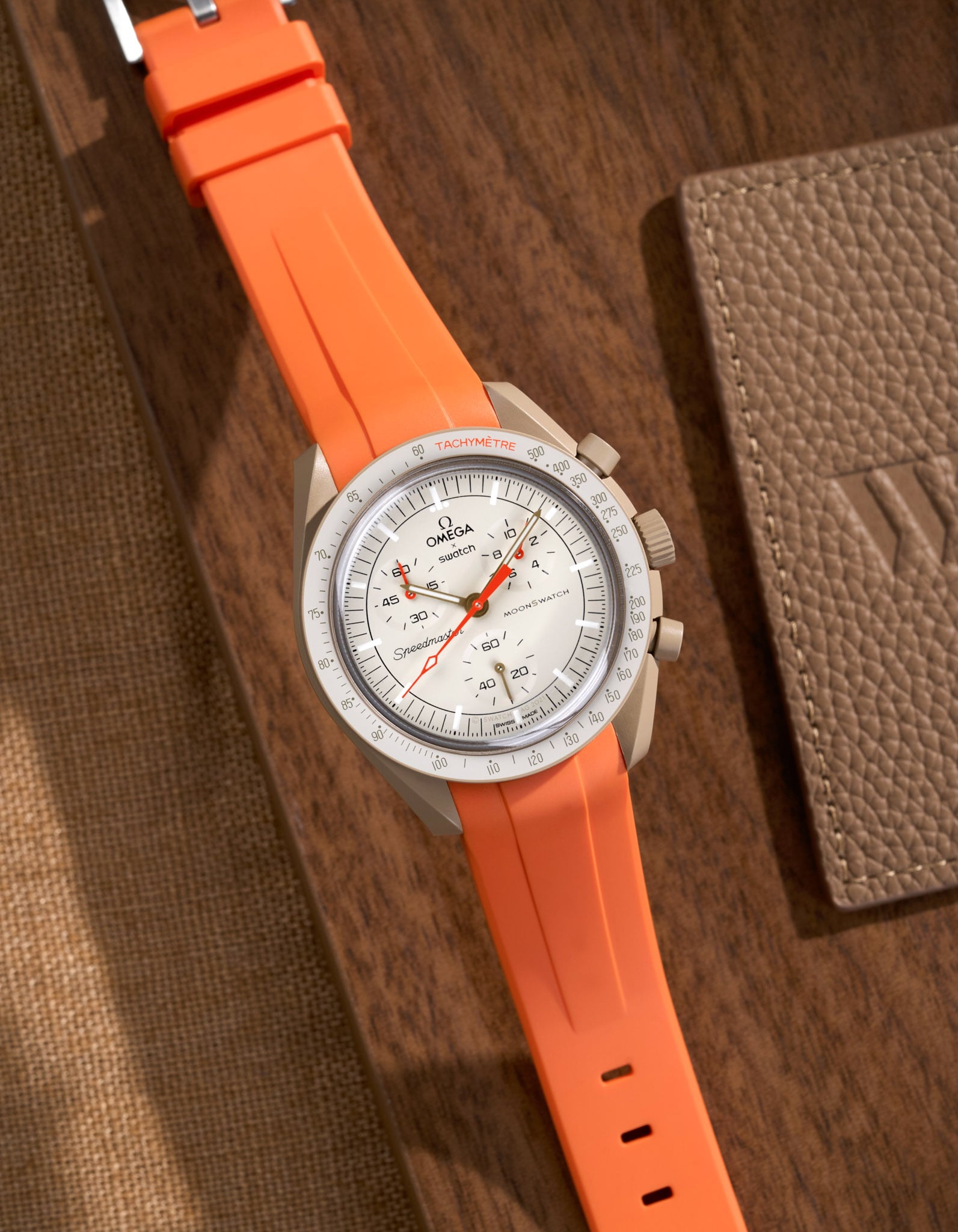 Curved Rubber Strap - Orange