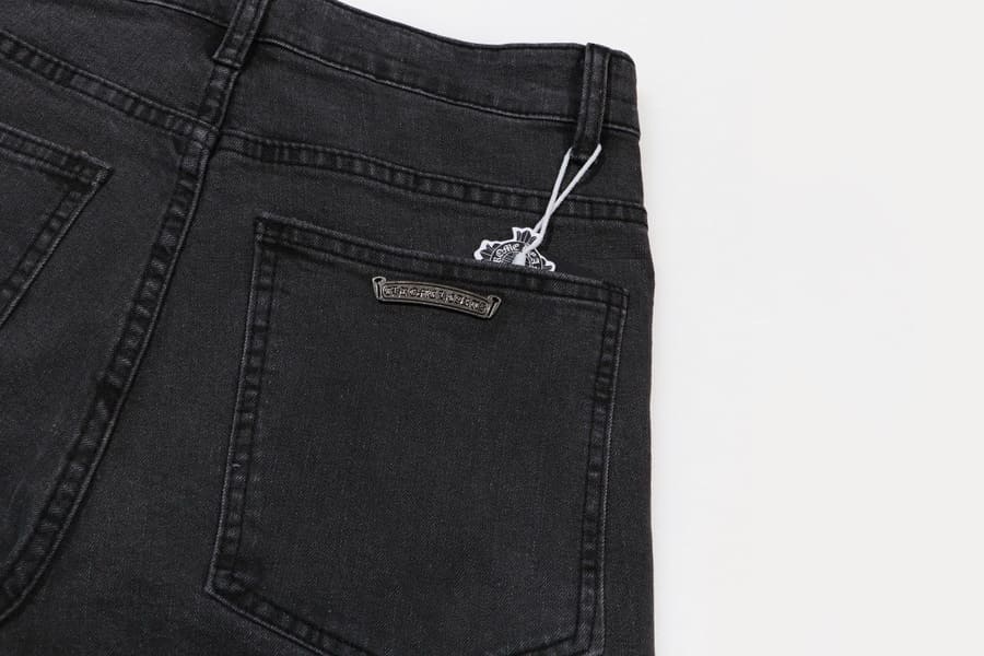 Calça Chrome Hearts Jeans Cross Patches Black