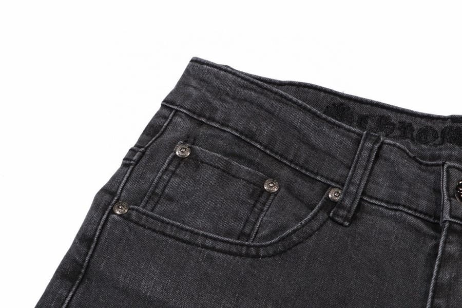 Calça Chrome Hearts Jeans Cross Patches Black