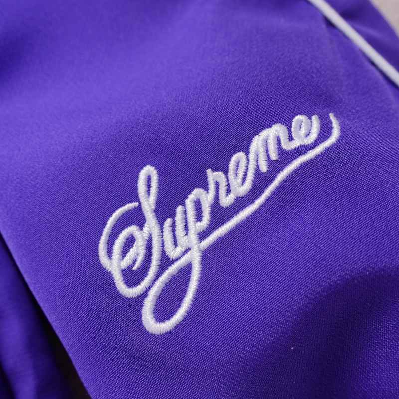 Conjunto Supreme x Nike Track Roxo