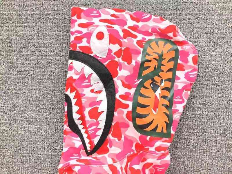 Moletom Bape Shark ABC Camo Rosa