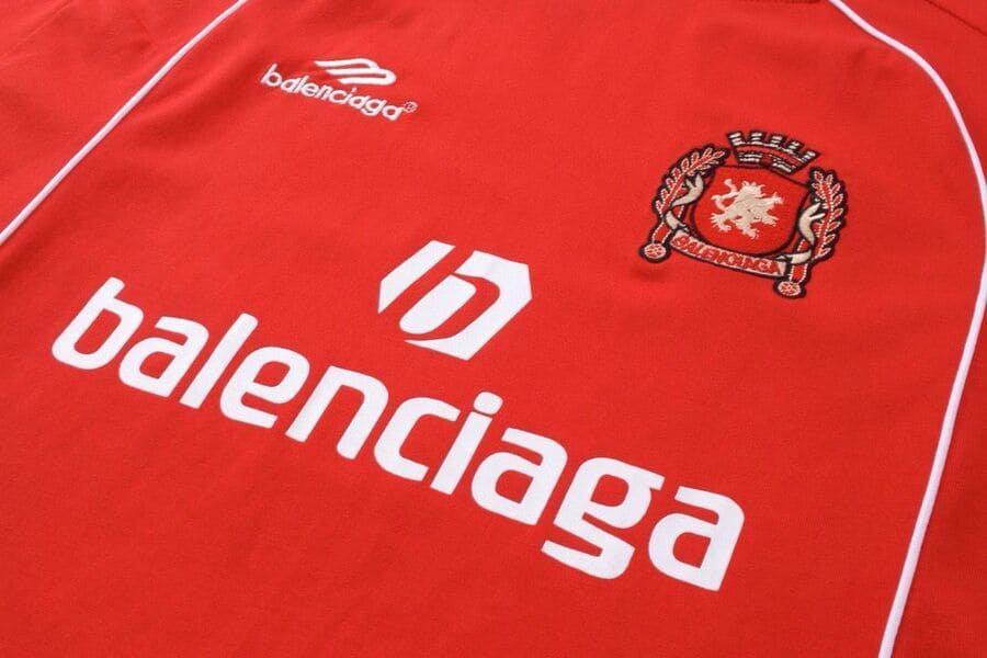 Camiseta Balenciaga Milano #10 Soccer Jersey Oversized Red