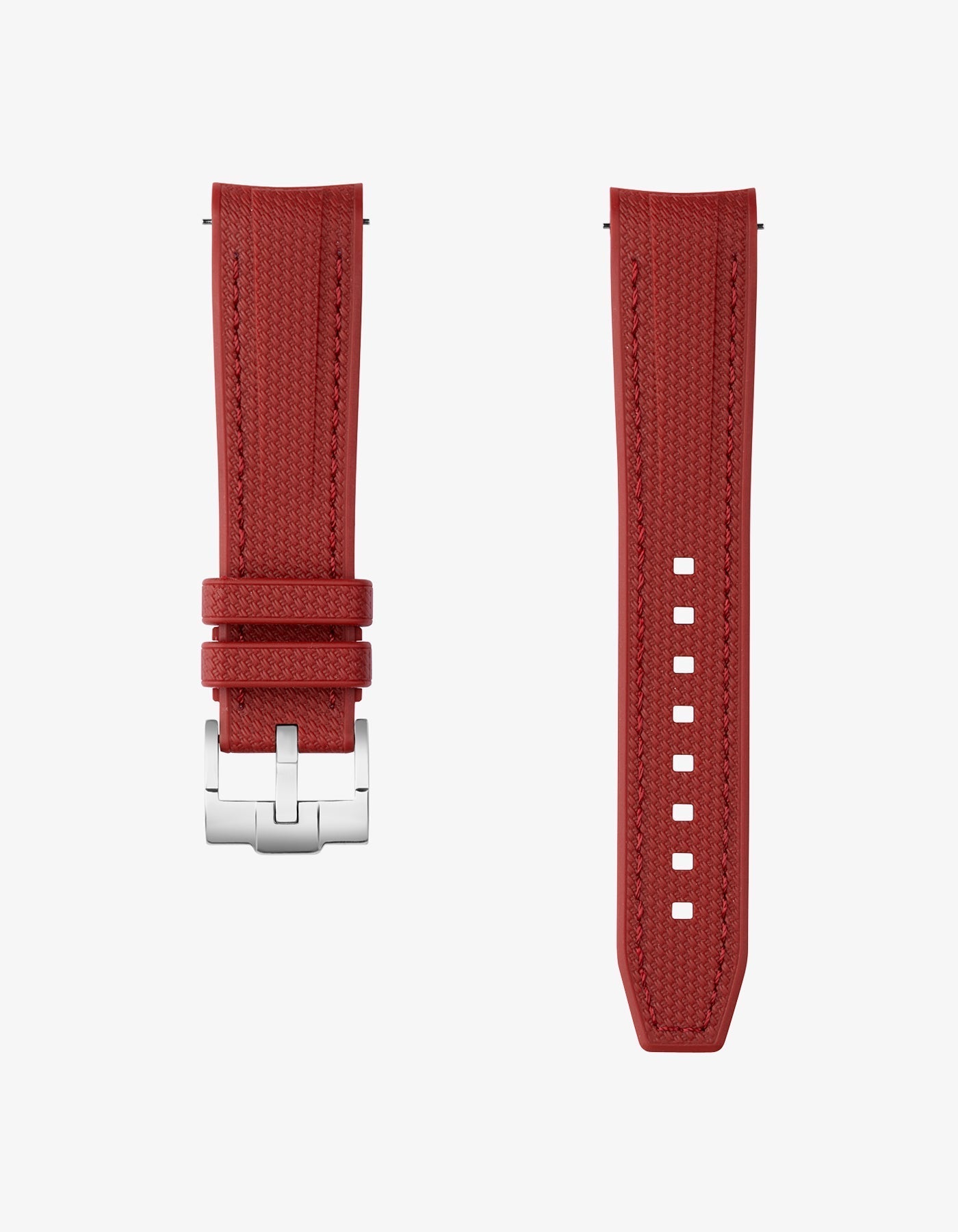 Curved Vertech Rubber Strap - Burgundy