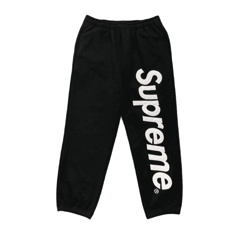 Calça Supreme Satin Appliqué Preta