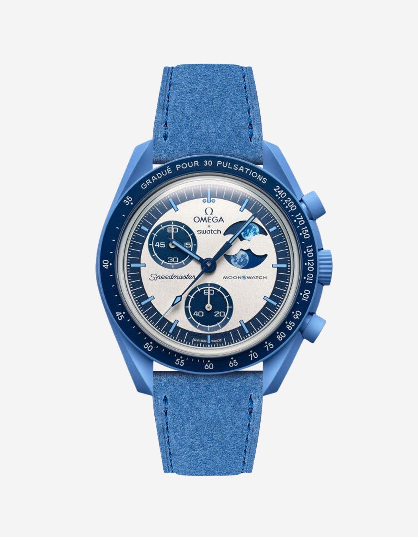 Mission to the Super Blue Moonphase (Leather Strap)