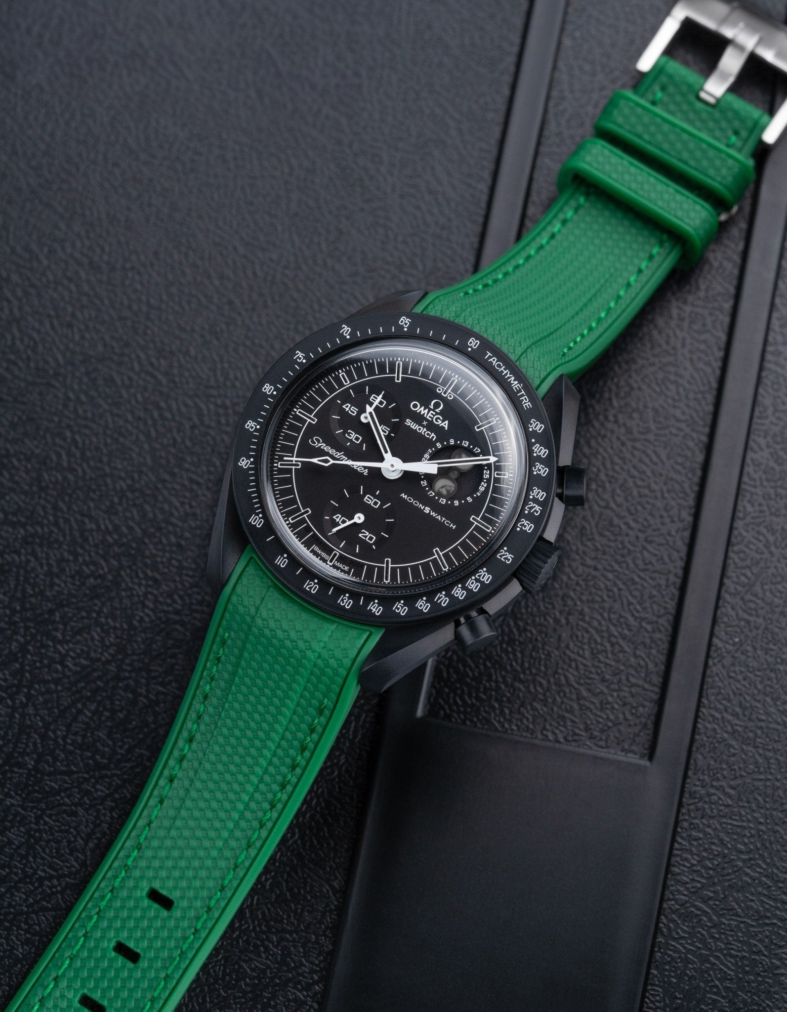 Curved Vertech Rubber Strap - Green