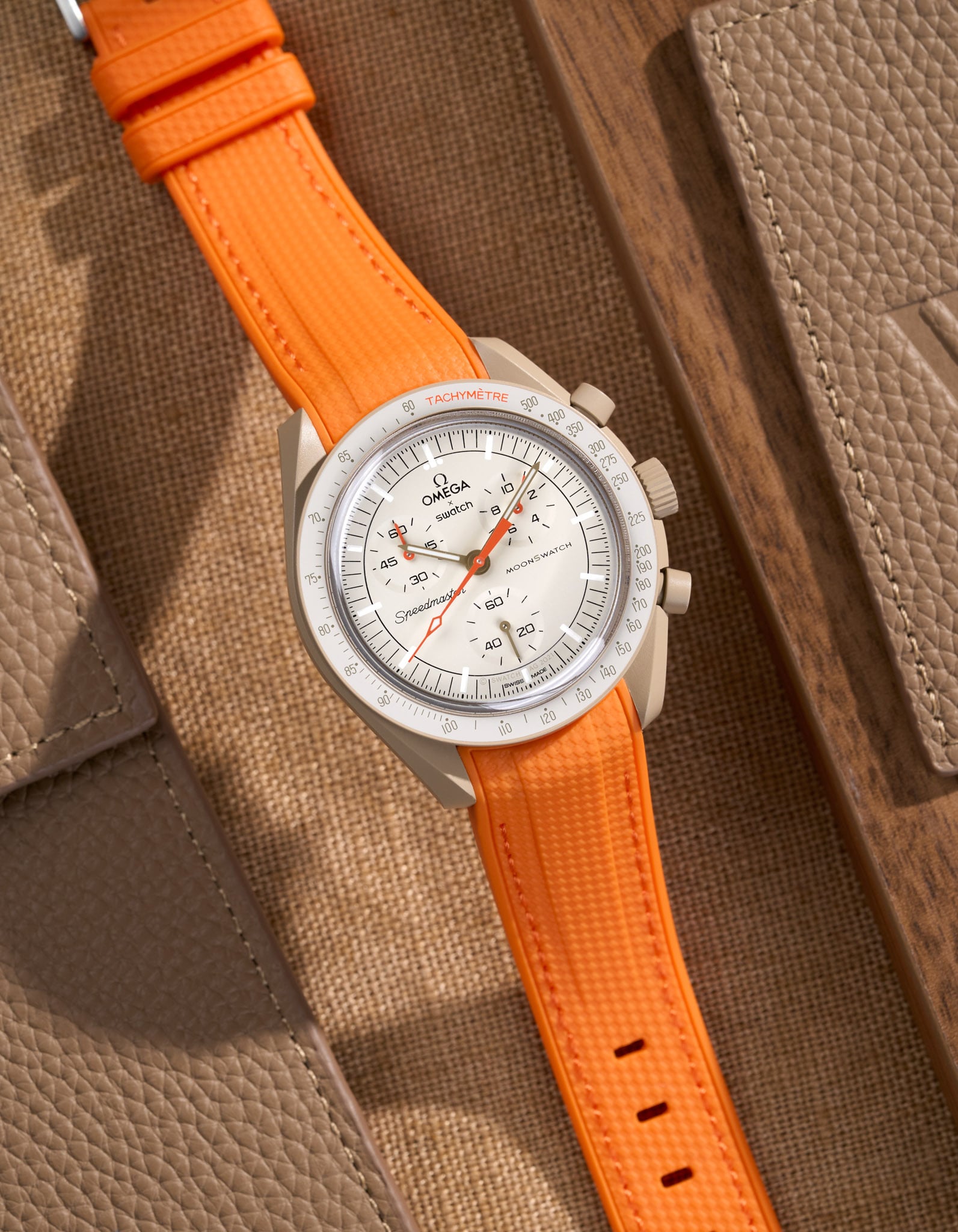 Curved Vertech Rubber Strap - Orange