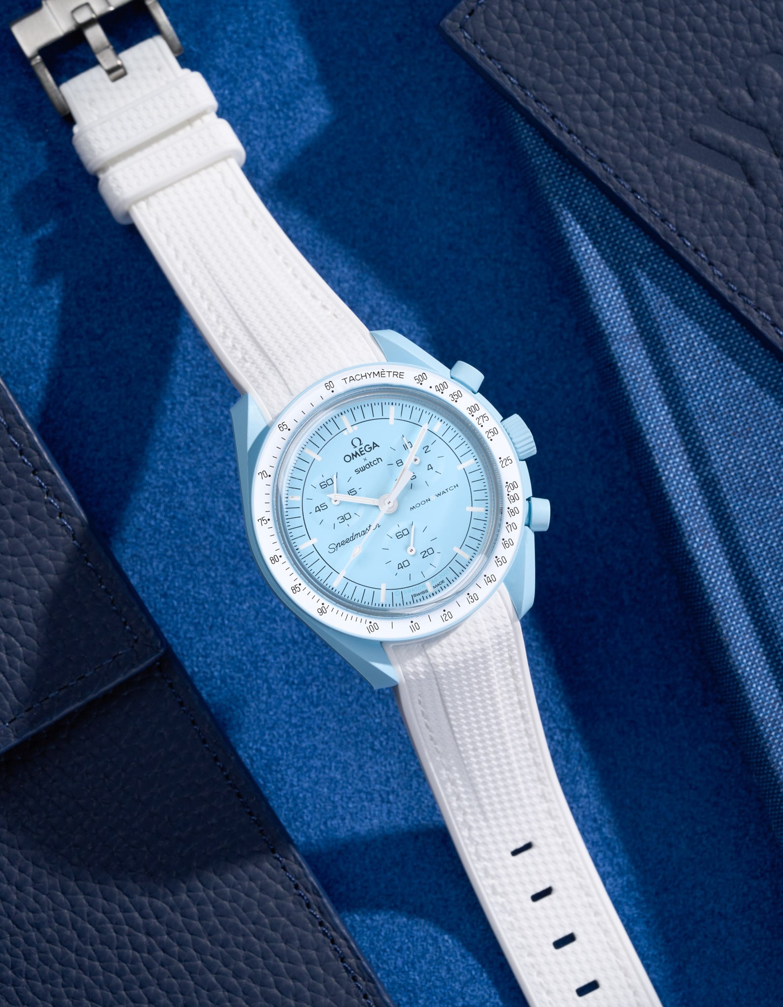 Curved Vertech Rubber Strap - White