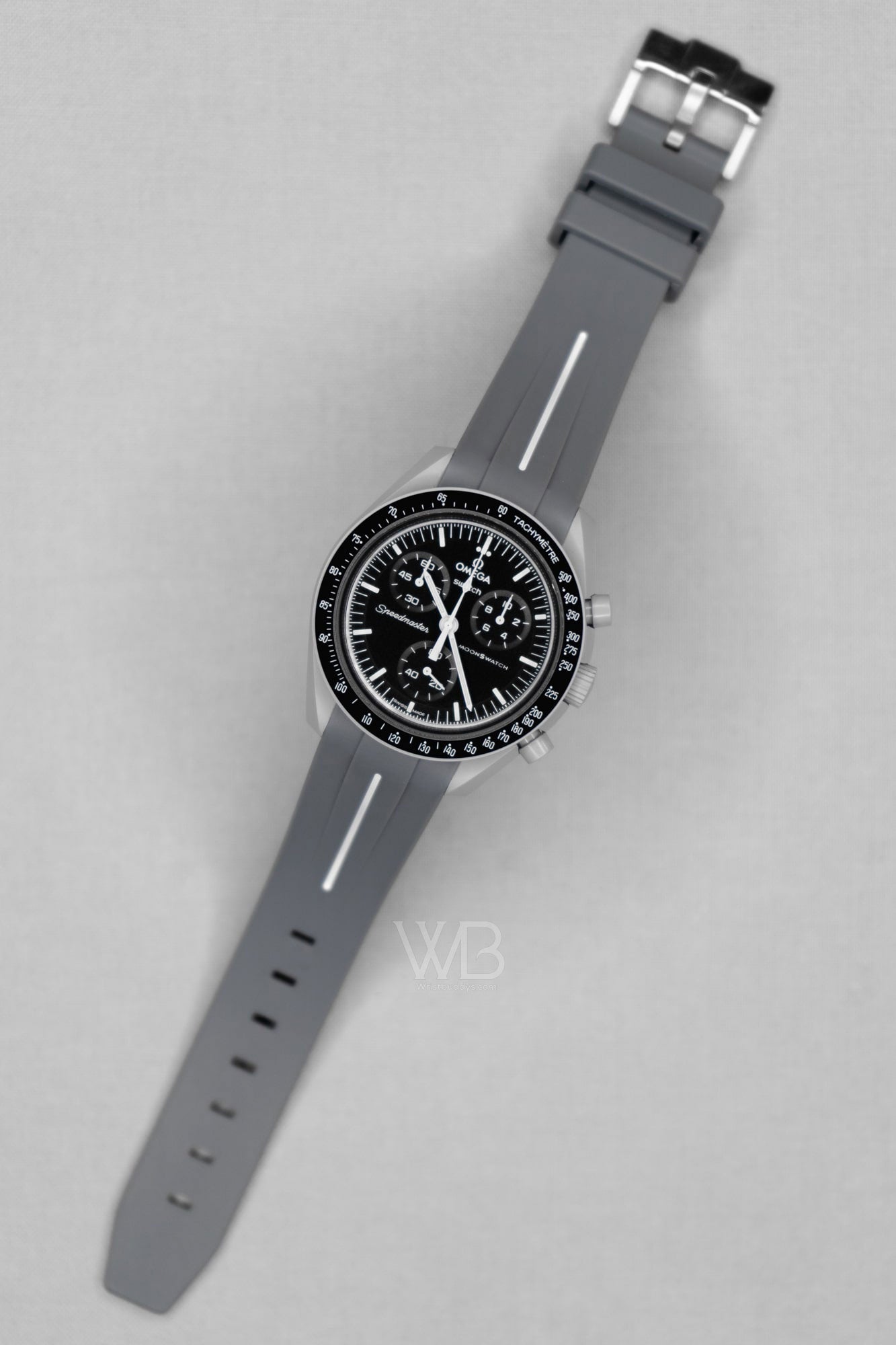 Curved Rubber Strap - Grey