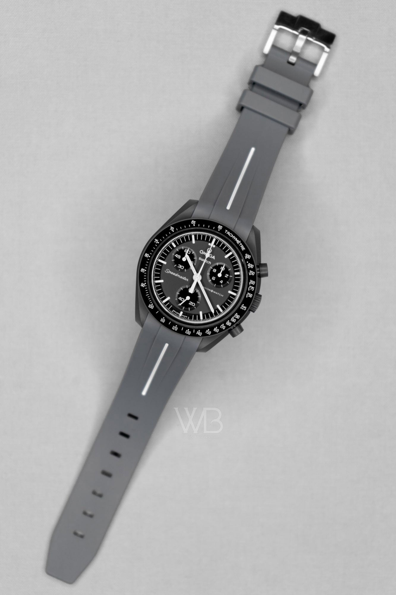 Curved Rubber Strap - Grey