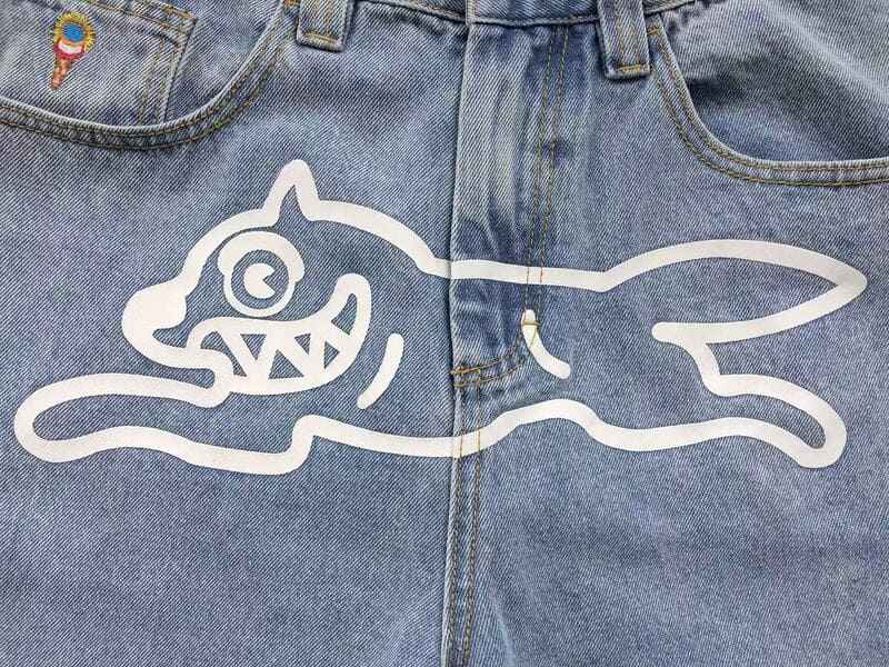 Calça Icecream Check Lined Denim jeans