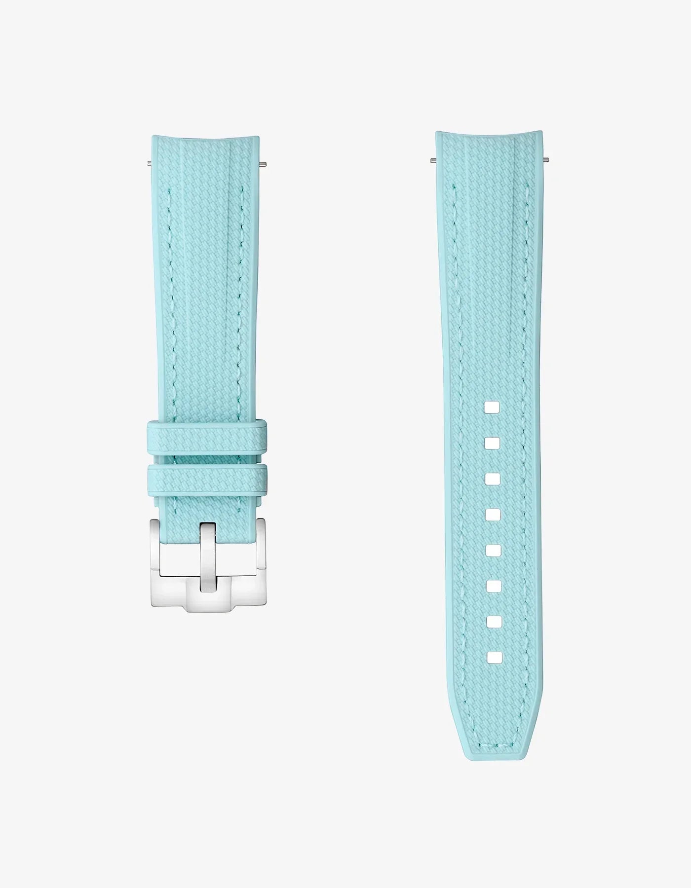 Curved Vertech Rubber Strap - Turquoise