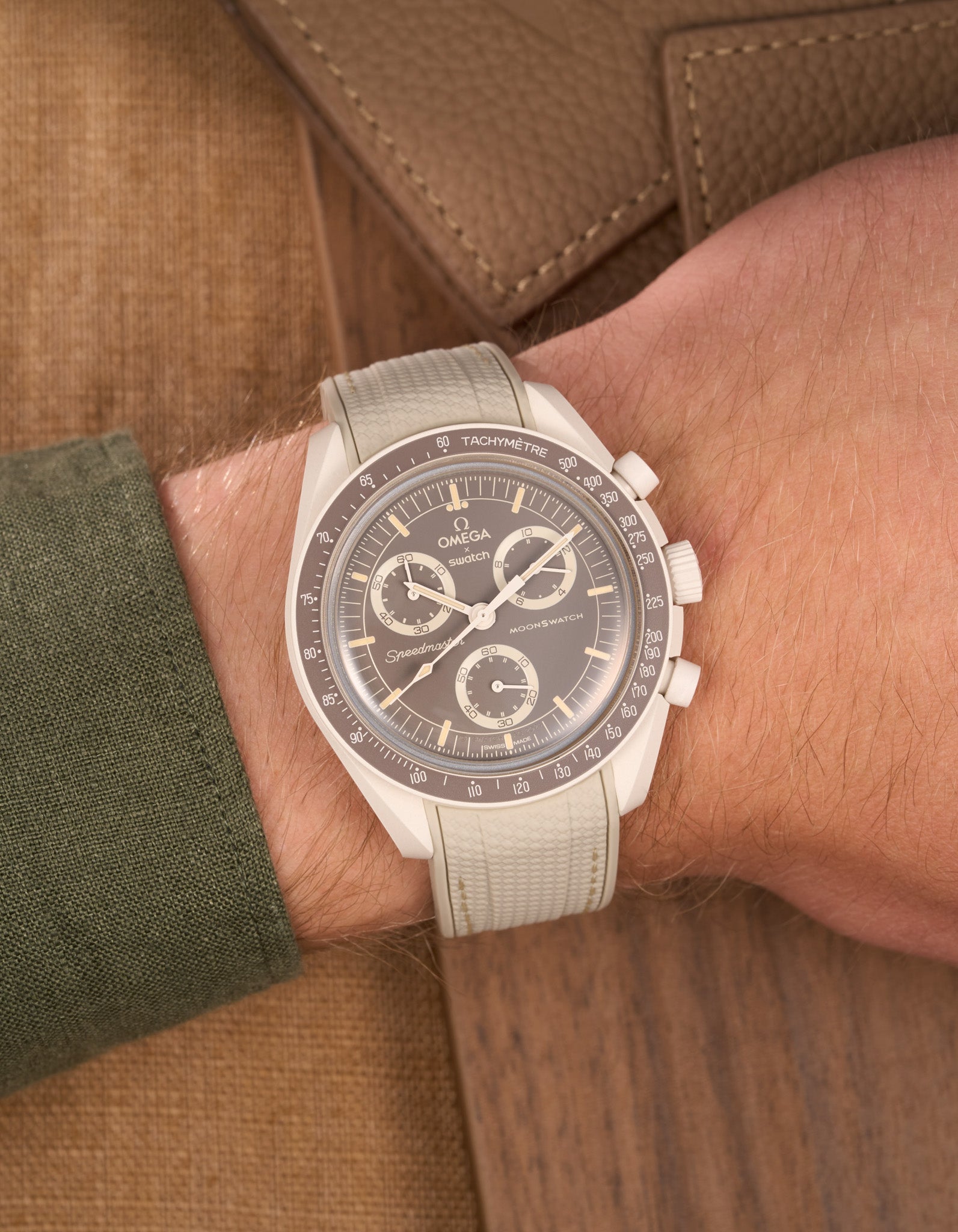 MoonSwatch Mission to Earth - Desert (Rubber Strap)