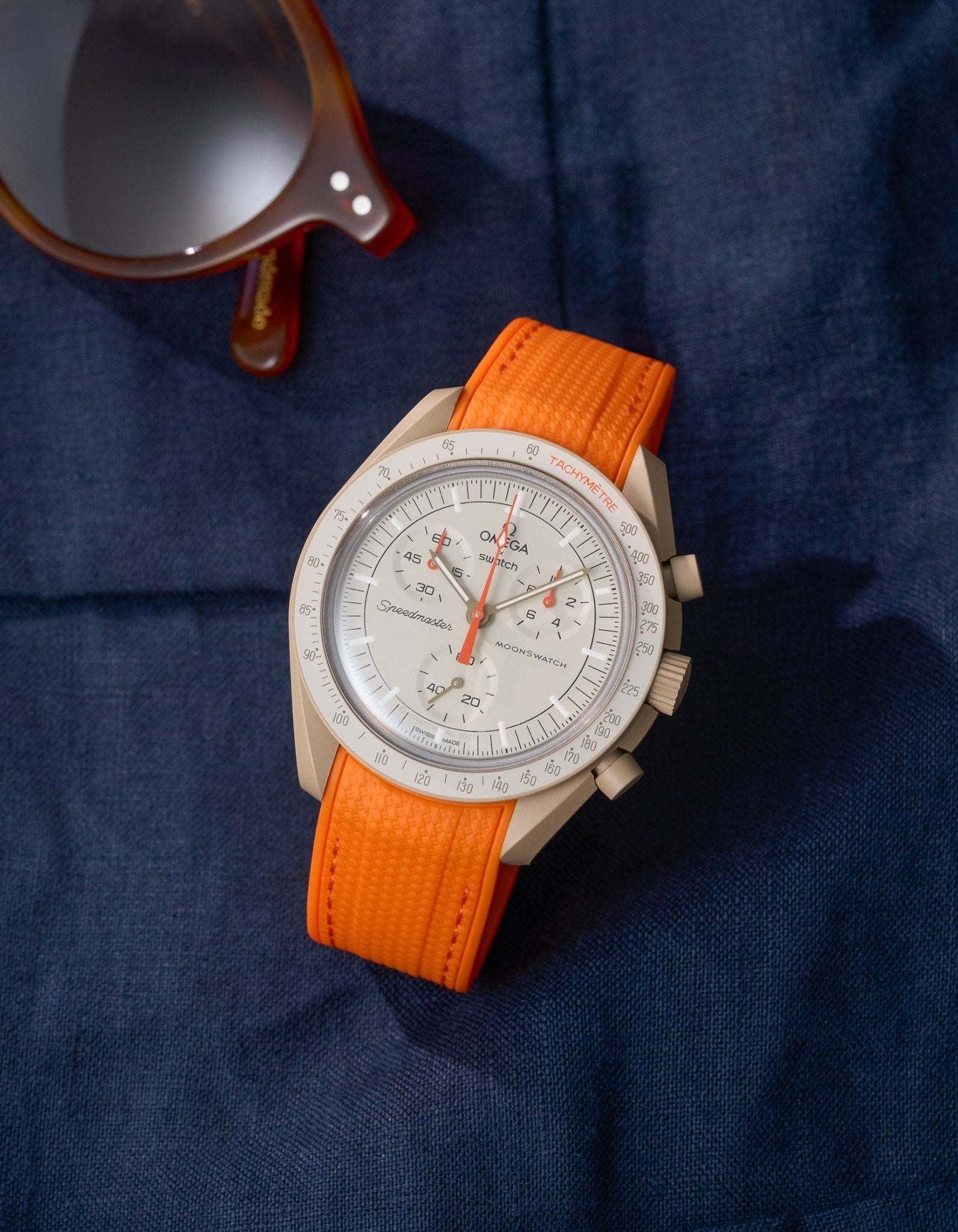 MoonSwatch Mission to Jupiter (Rubber Strap)