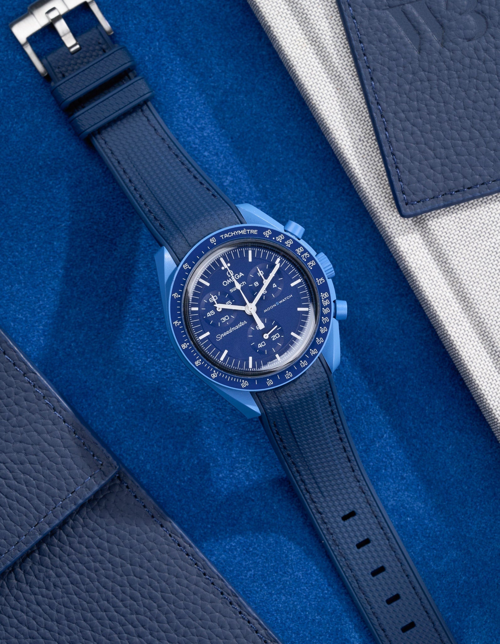 MoonSwatch Mission to Neptune (Rubber Strap)