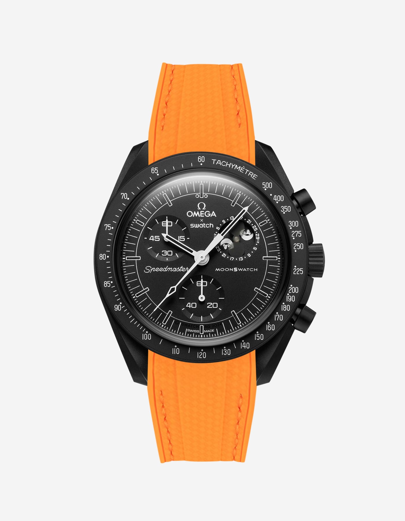 MoonSwatch Mission for The Moonphase - New Moon (Rubber Strap)