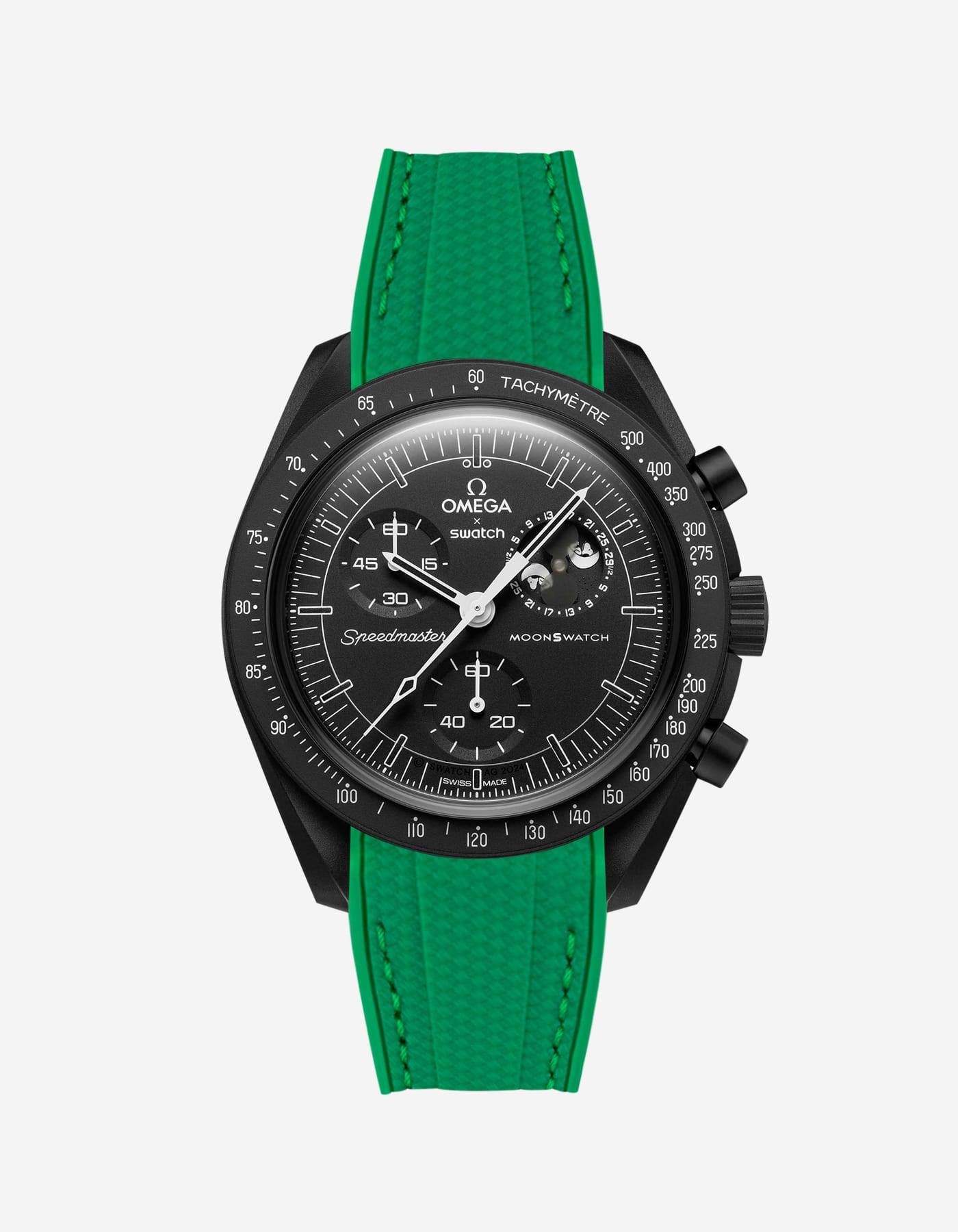 MoonSwatch Mission for The Moonphase - New Moon (Rubber Strap)